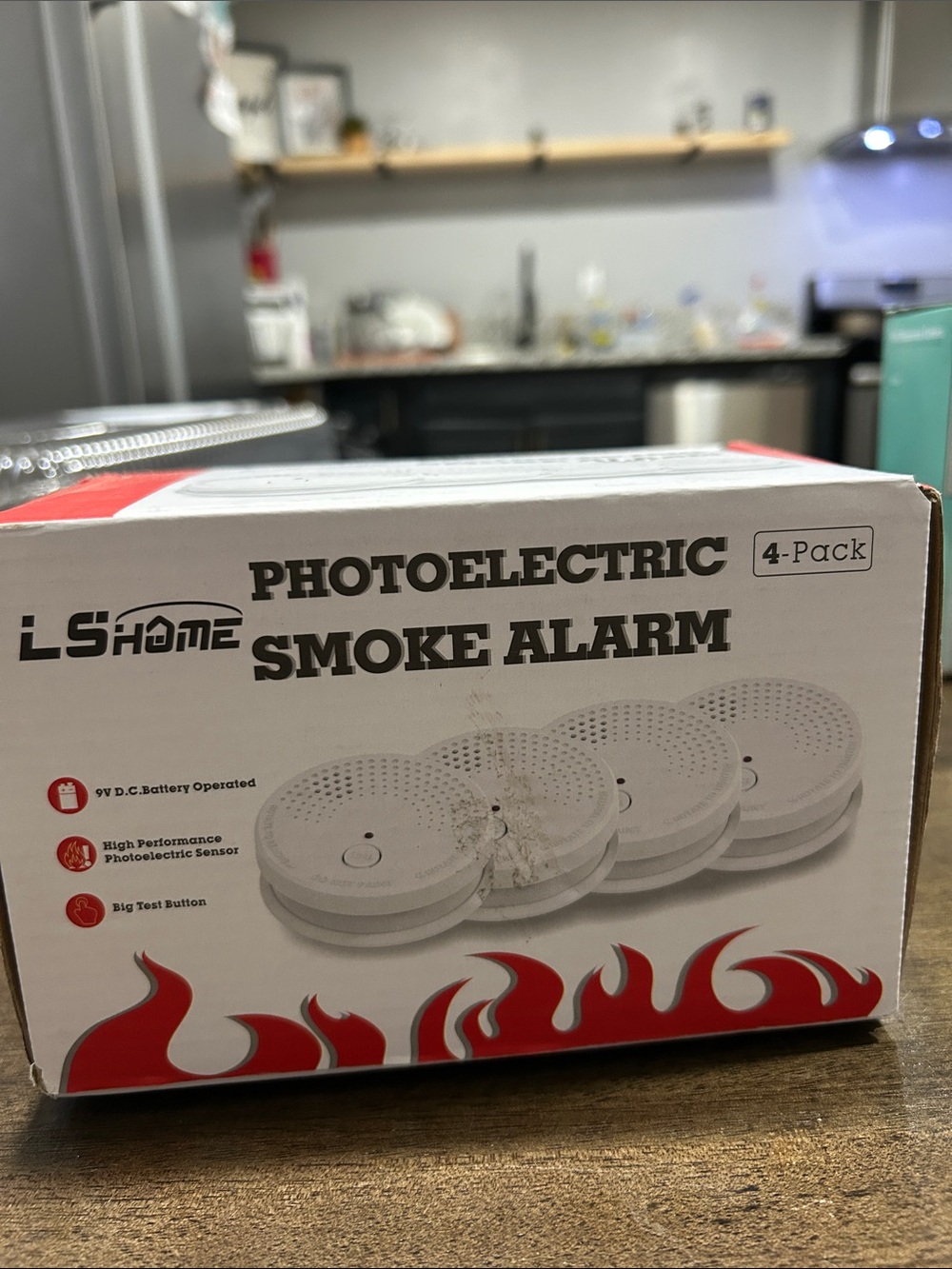 Photoelectric Smoke Alarm 4-Pack – White